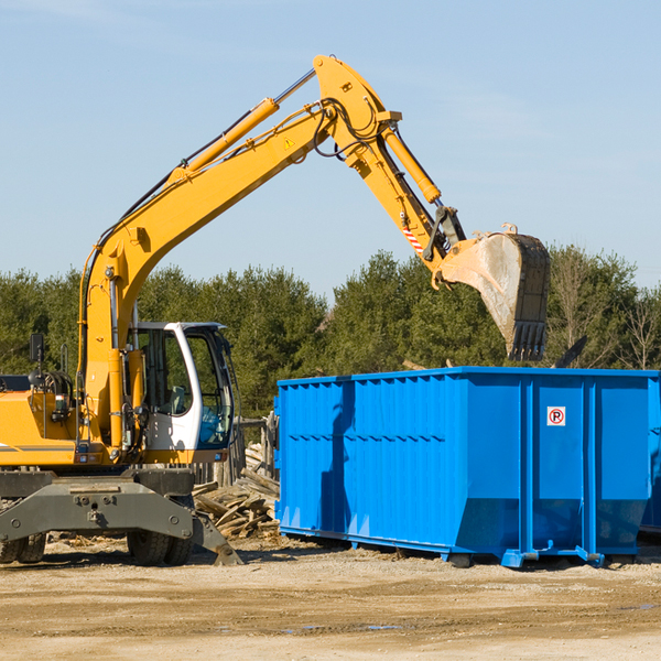 can i choose the location where the residential dumpster will be placed in Gowen MI